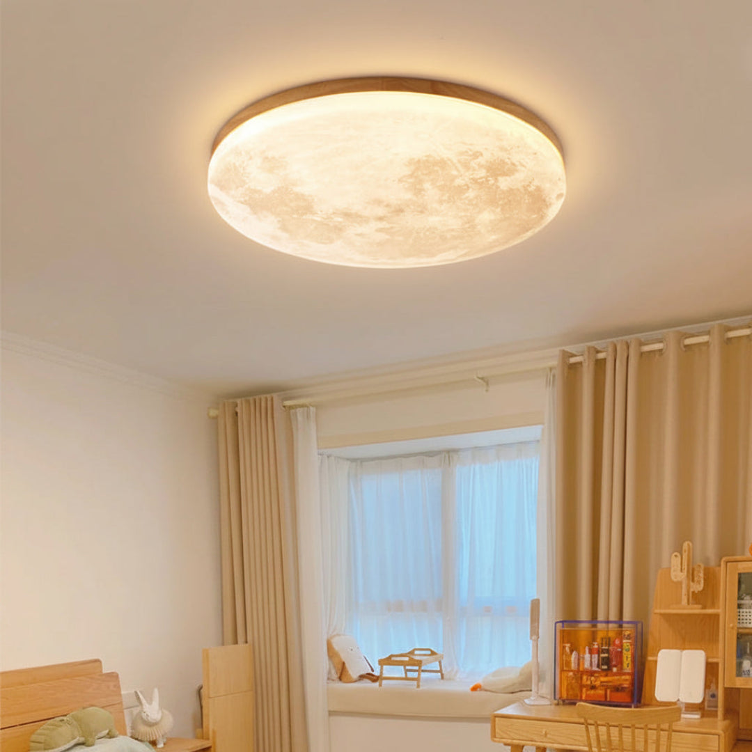 Moon LED Flush Mount Ceiling Light – Dimmable