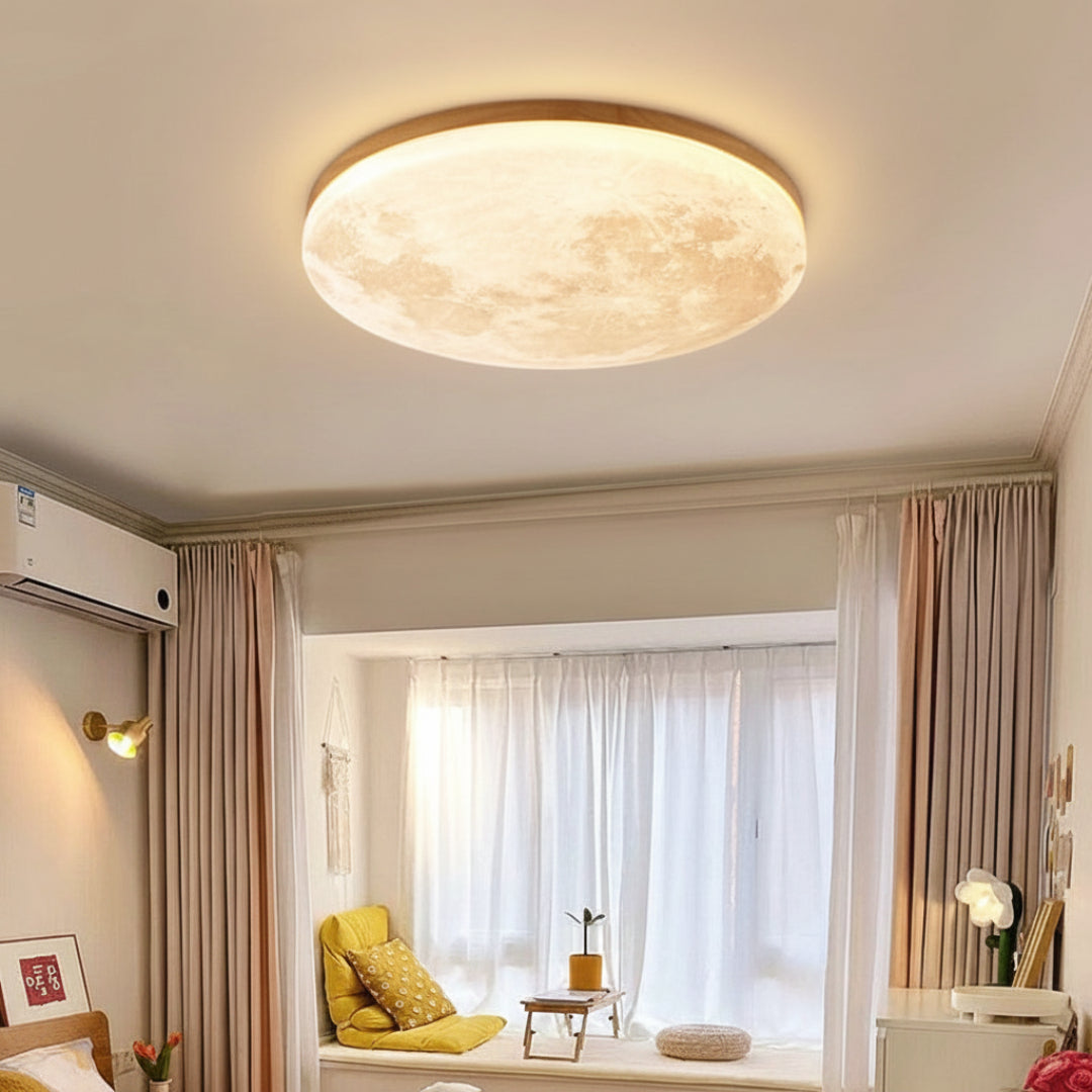 Moon LED Flush Mount Ceiling Light – Dimmable
