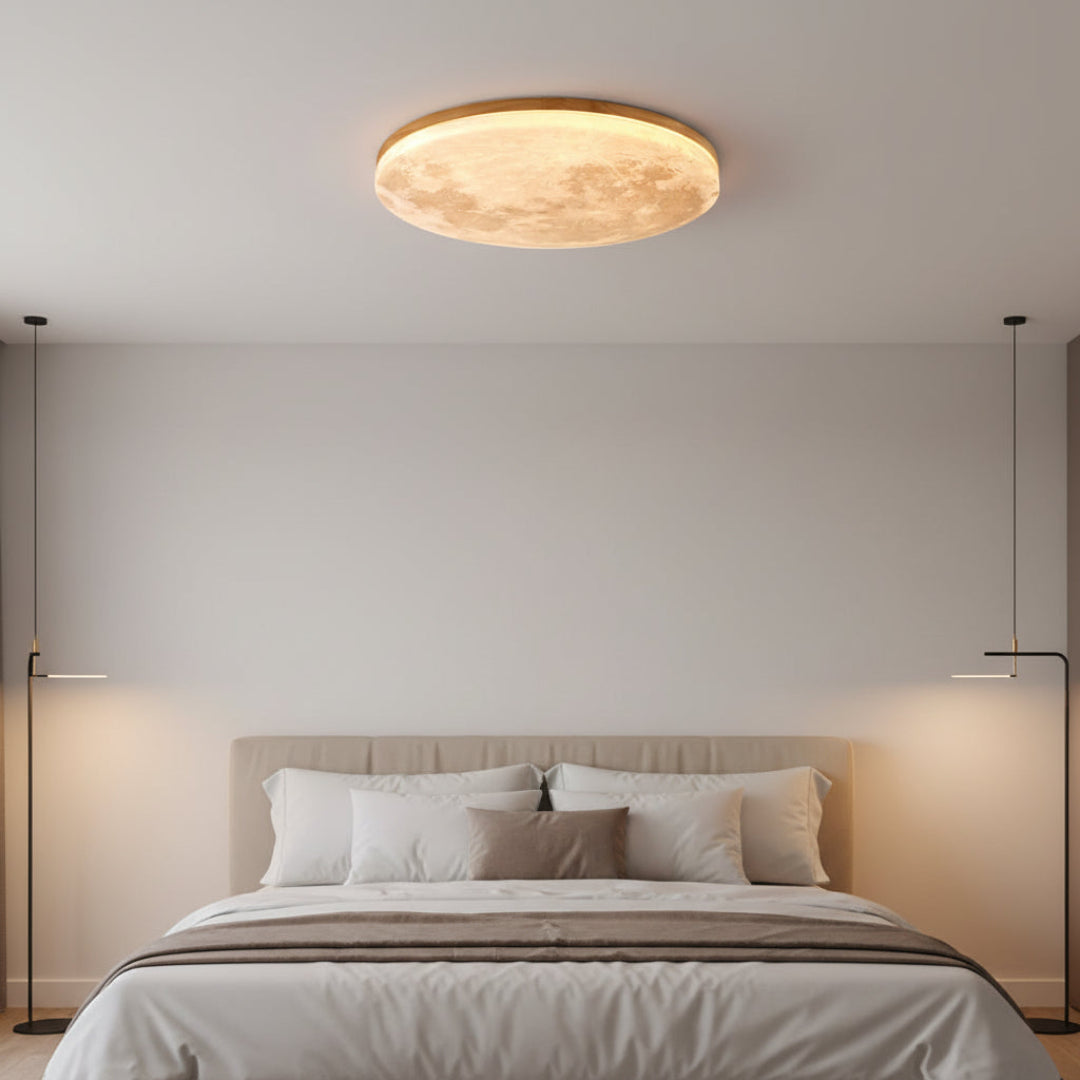 Moon LED Flush Mount Ceiling Light – Dimmable