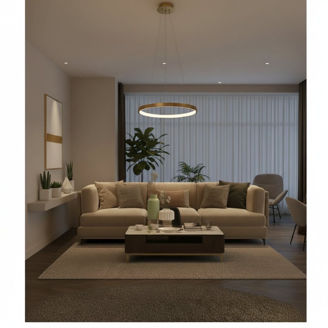 LED Ceiling Chandelier – Modern Wrought Iron Light