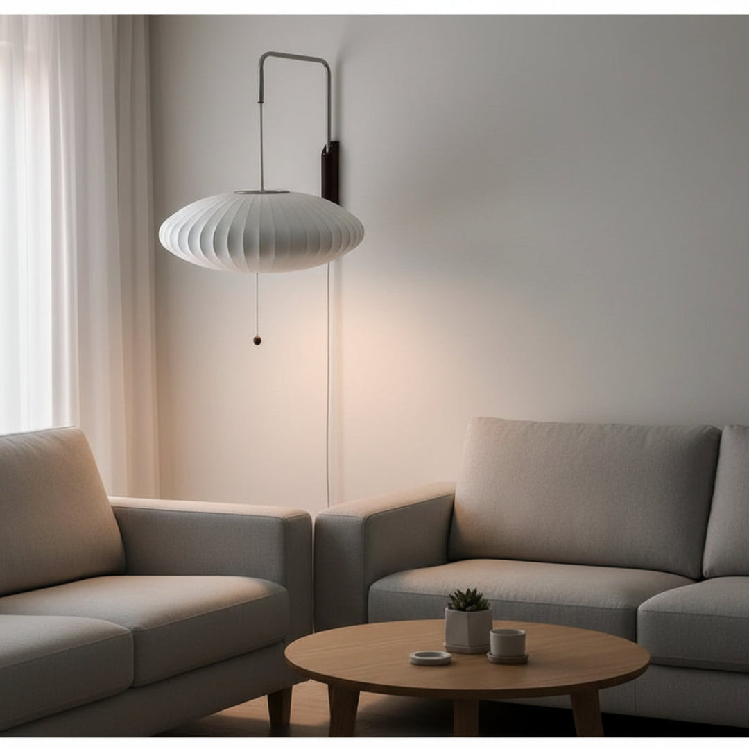 Italian Design Wall Lamp – Modern Silk Sconce