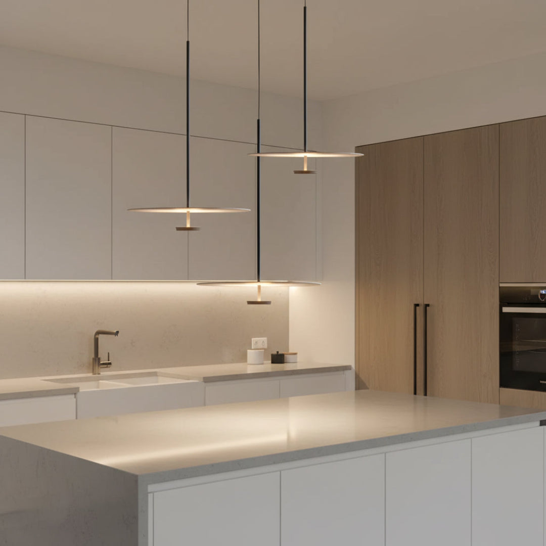 Minimal Disc Pendant Light – Modern LED Hanging Lamp