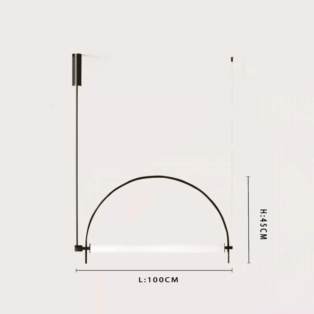 Linear LED Chandelier – Minimalist Pendant Light