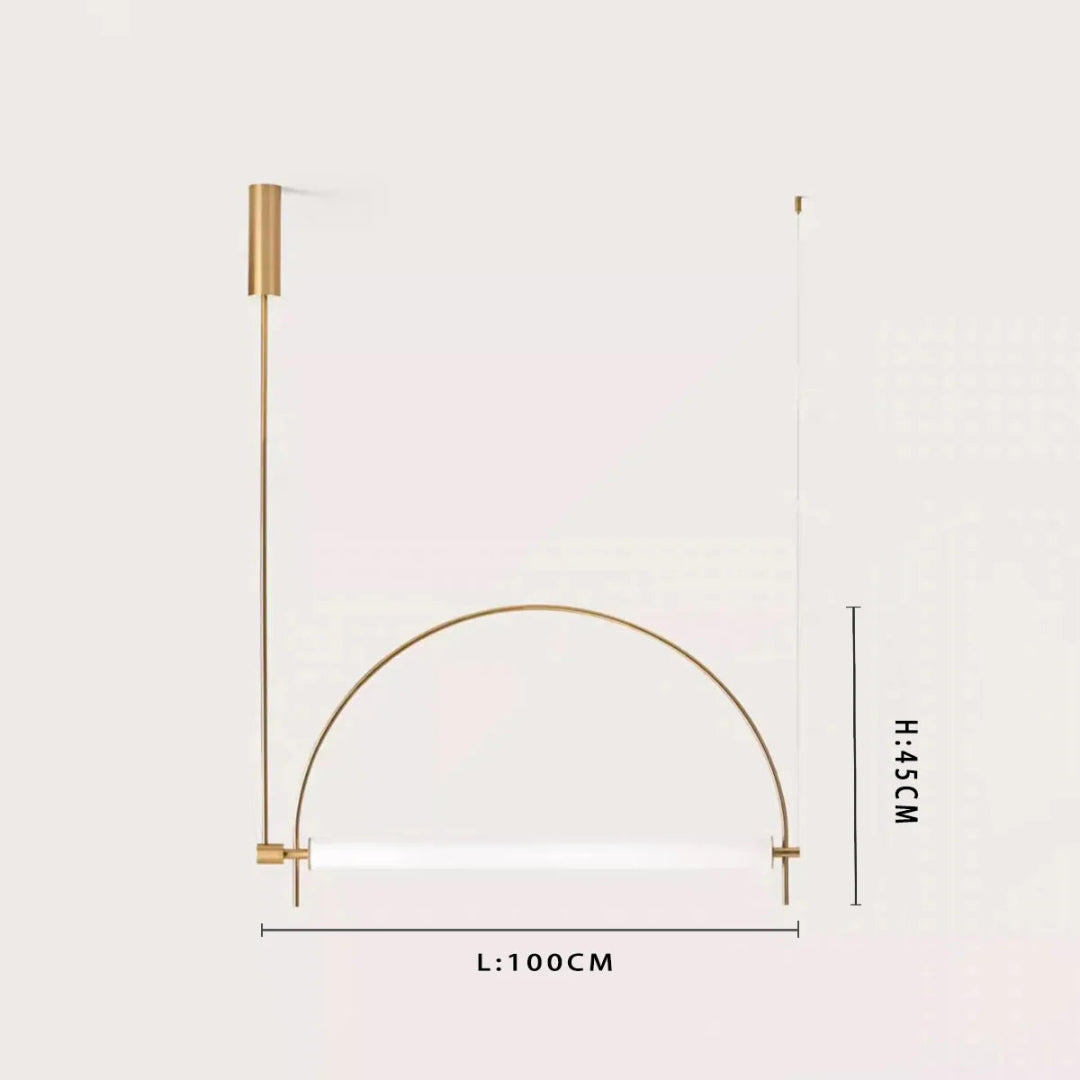 Linear LED Chandelier – Minimalist Pendant Light
