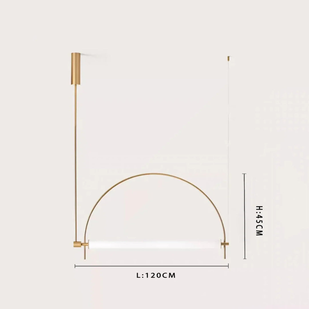 Linear LED Chandelier – Minimalist Pendant Light