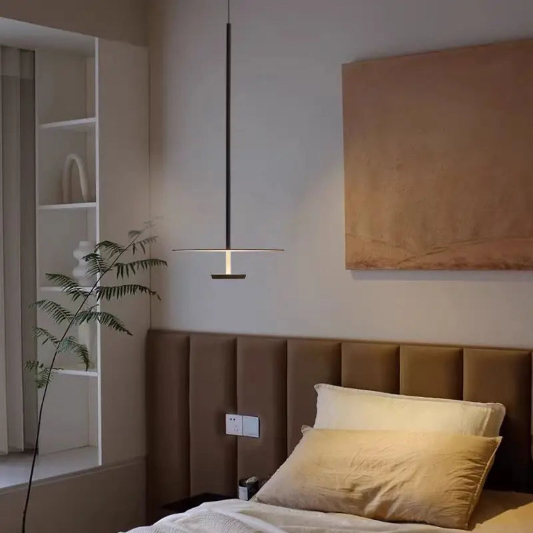 Minimal Disc Pendant Light – Modern LED Hanging Lamp