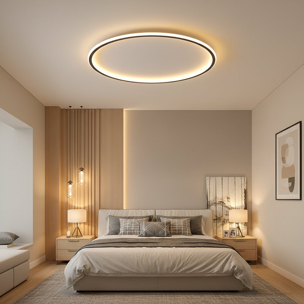 Modern Nordic LED Ceiling Light Minimalist Flush Mount Fixture