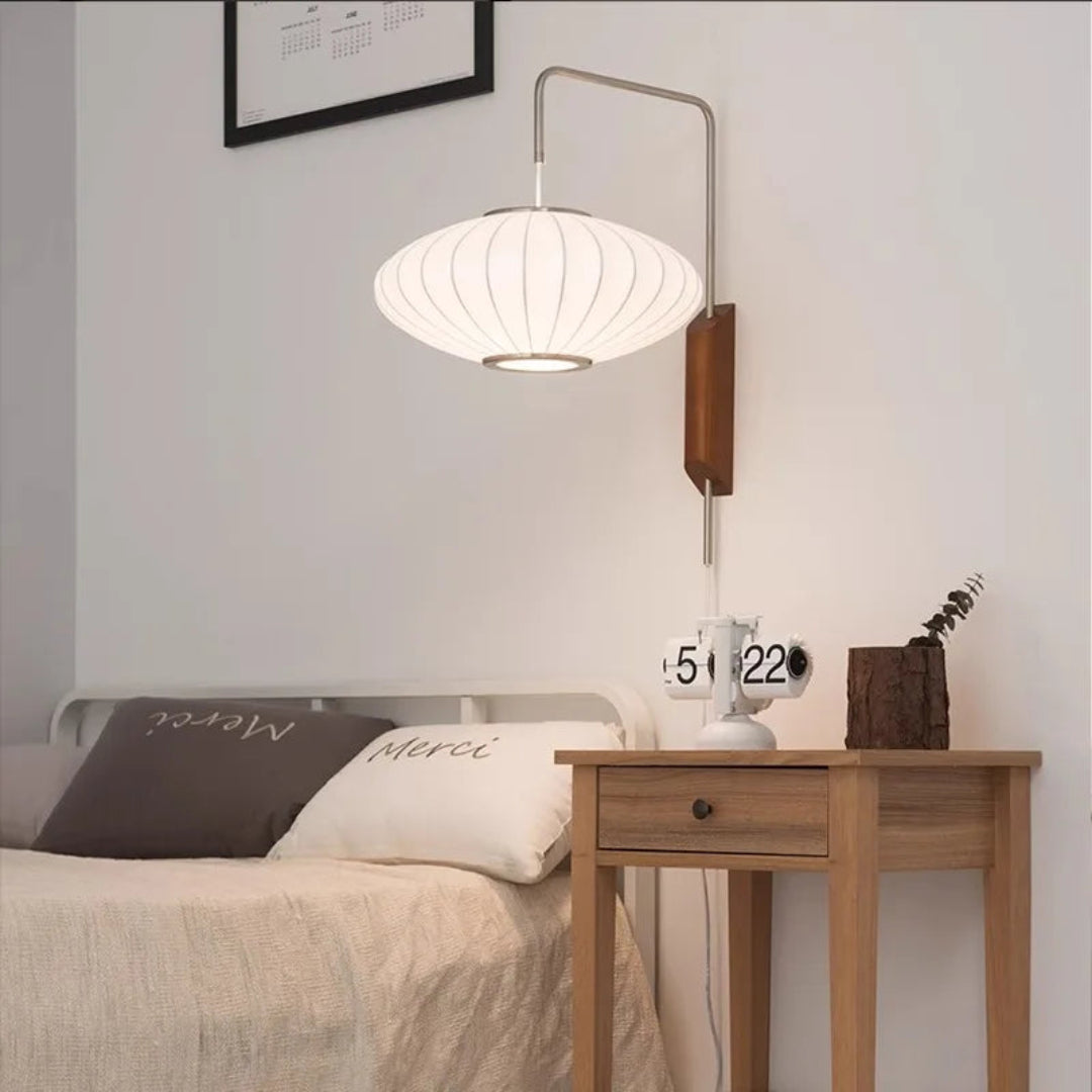 Italian Design Wall Lamp – Modern Silk Sconce