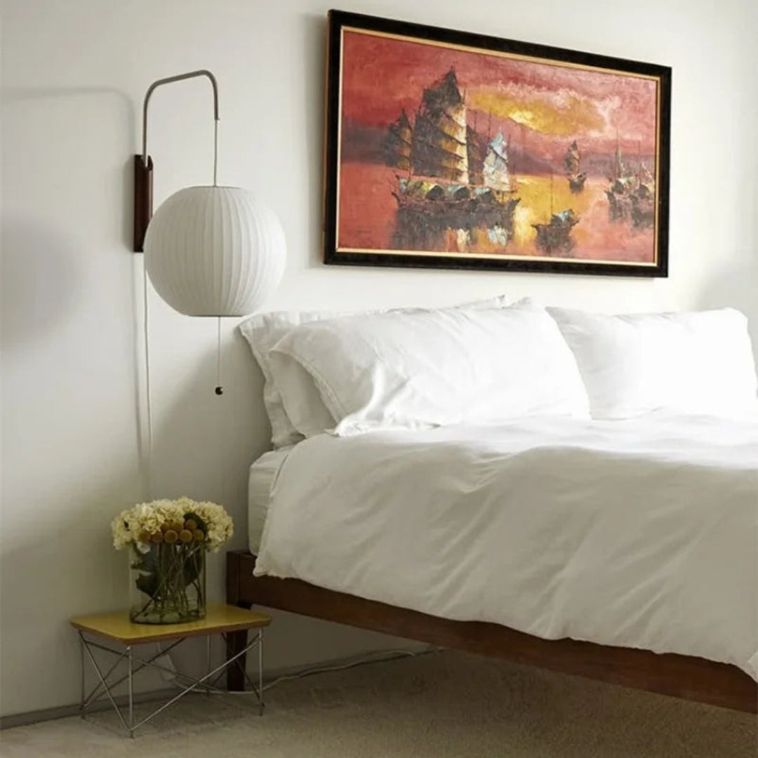 Italian Design Wall Lamp – Modern Silk Sconce