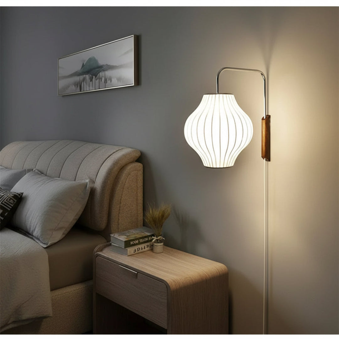 Italian Design Wall Lamp – Modern Silk Sconce