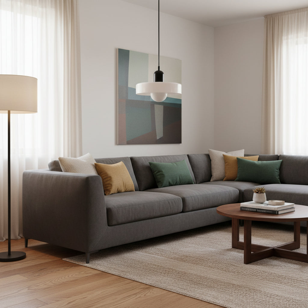 Modern Glass Ring Ceiling Pendant Light – Bauhaus Style LED Fixture