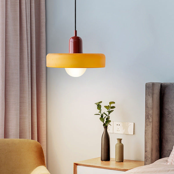 Modern Glass Ring Ceiling Pendant Light – Bauhaus Style LED Fixture