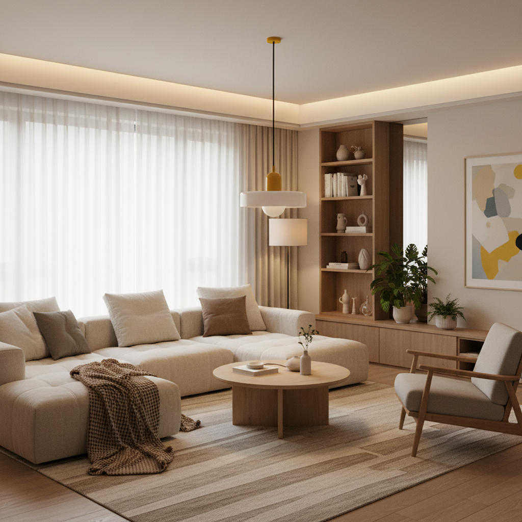 Modern Glass Ring Ceiling Pendant Light – Bauhaus Style LED Fixture