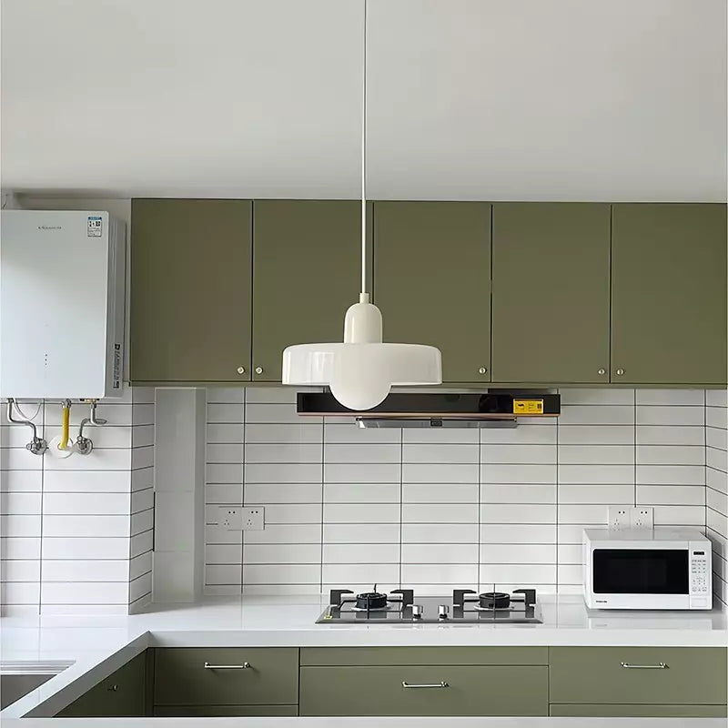 Modern Glass Ring Ceiling Pendant Light – Bauhaus Style LED Fixture