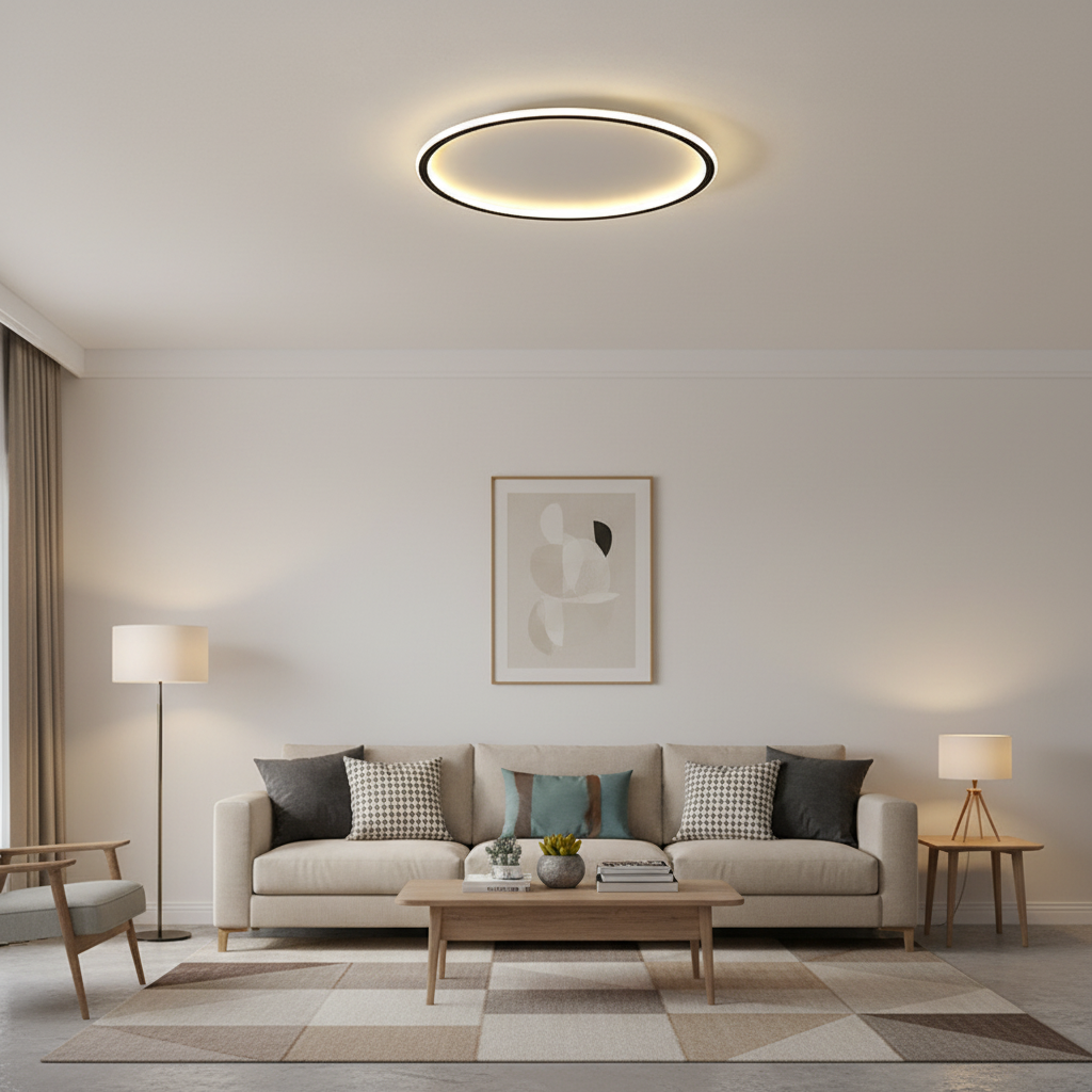 Modern Nordic LED Ceiling Light Minimalist Flush Mount Fixture