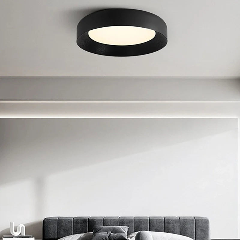 Black Flush Mount Ceiling Light – Modern Design