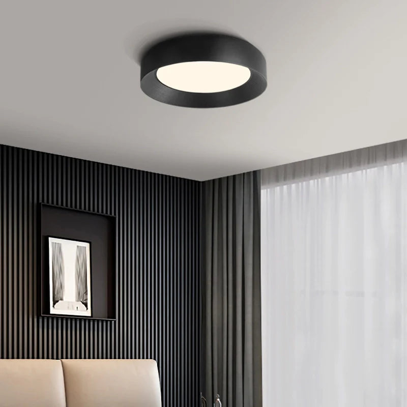 Black Flush Mount Ceiling Light – Modern Design
