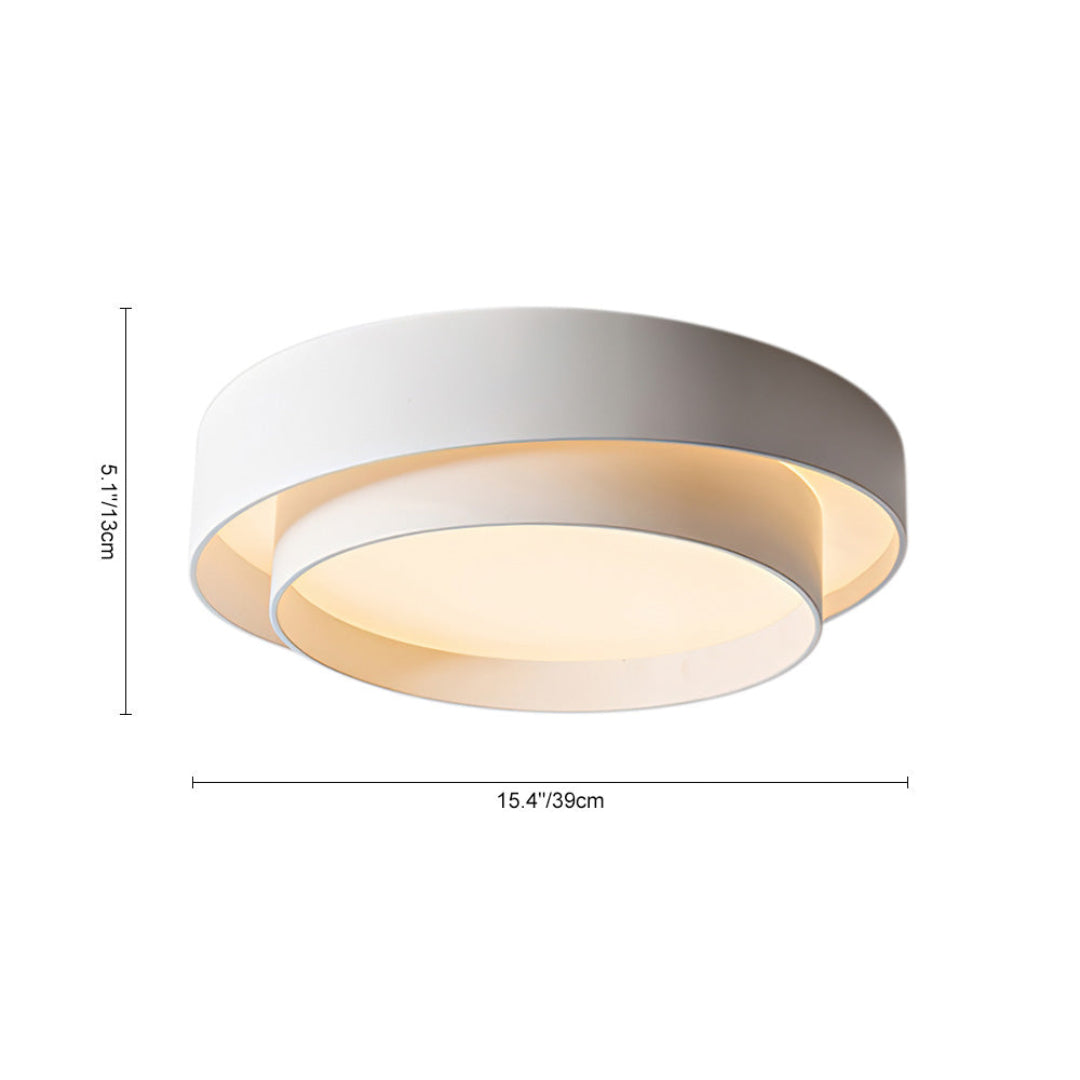 Concentric Ring LED Ceiling Light – Modern Style