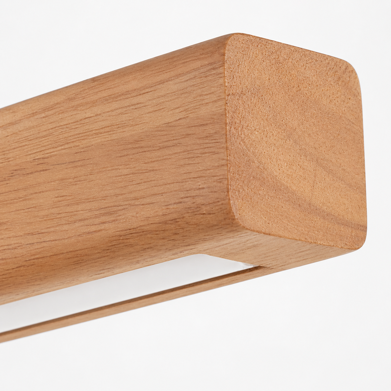 Wooden Linear Pendant Light – Dimmable LED