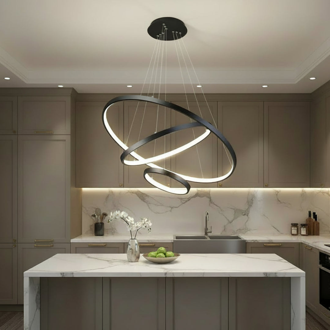 LED Ceiling Chandelier – Modern Wrought Iron Light