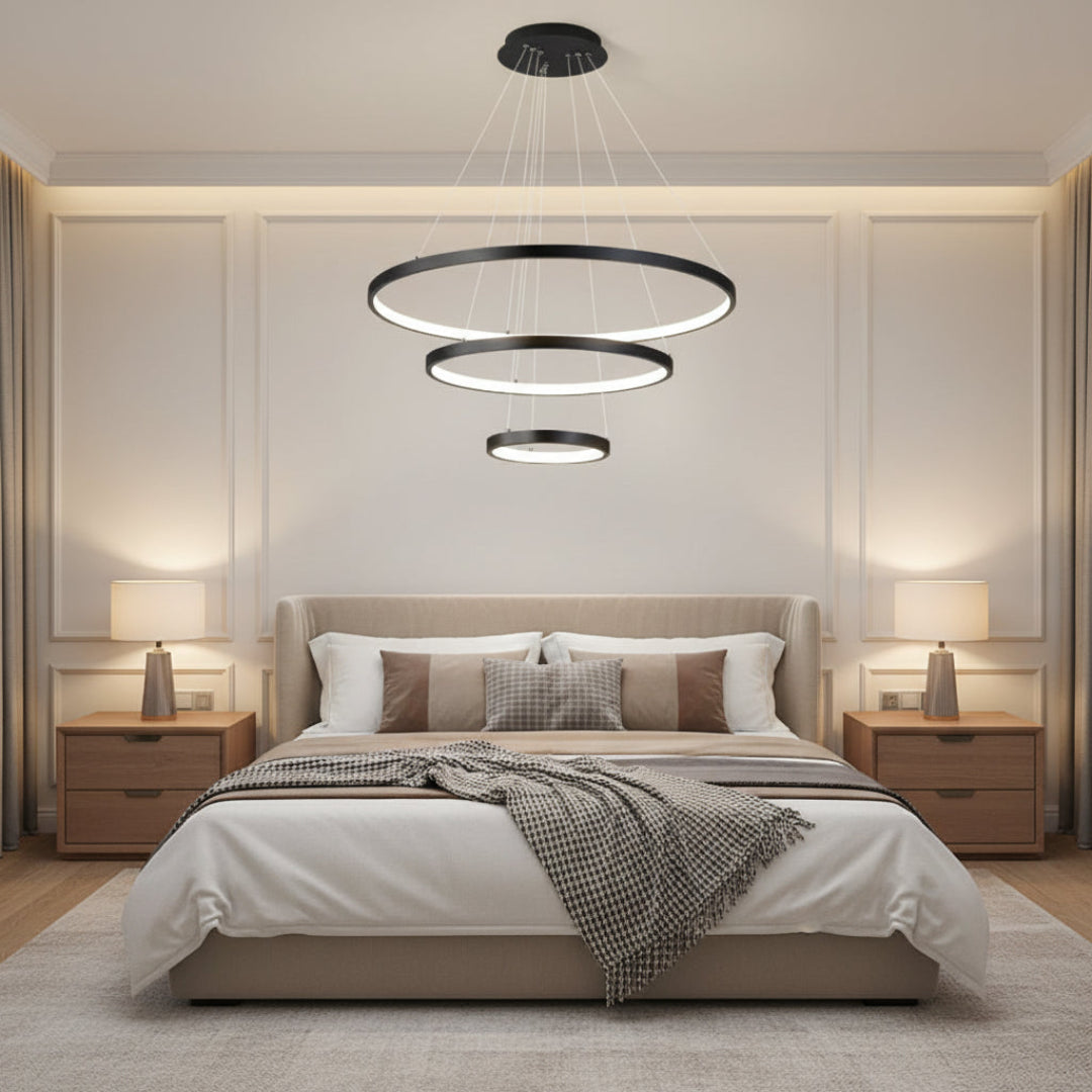 LED Ceiling Chandelier – Modern Wrought Iron Light