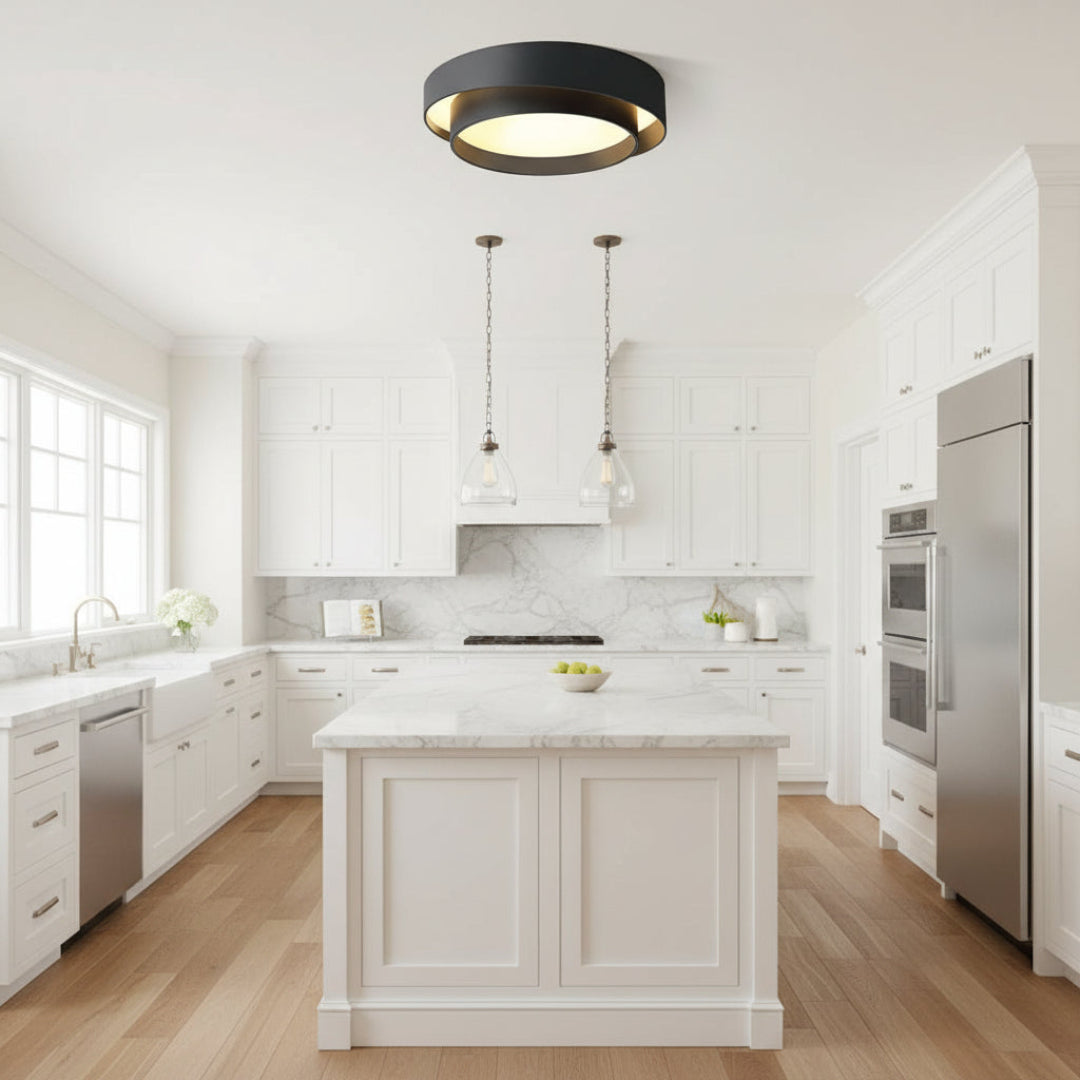Concentric Ring LED Ceiling Light – Modern Style