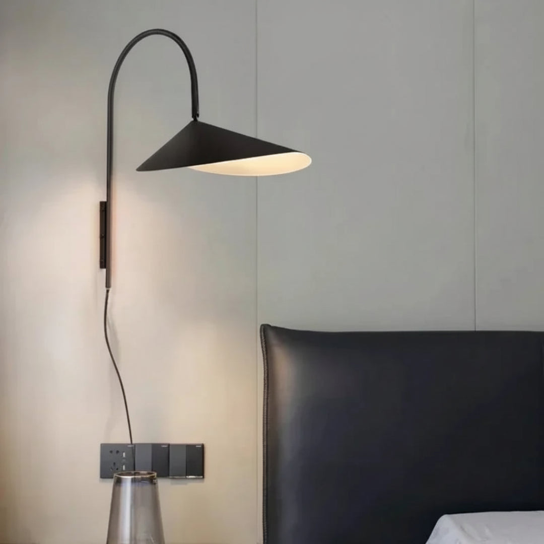 Danish Wall Sconce – Modern Scandinavian Bedside Wall Lamp