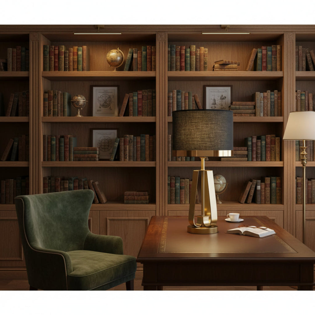 Nordic Black & White Table Lamp – Modern Minimalist Desk & Bedroom Lighting