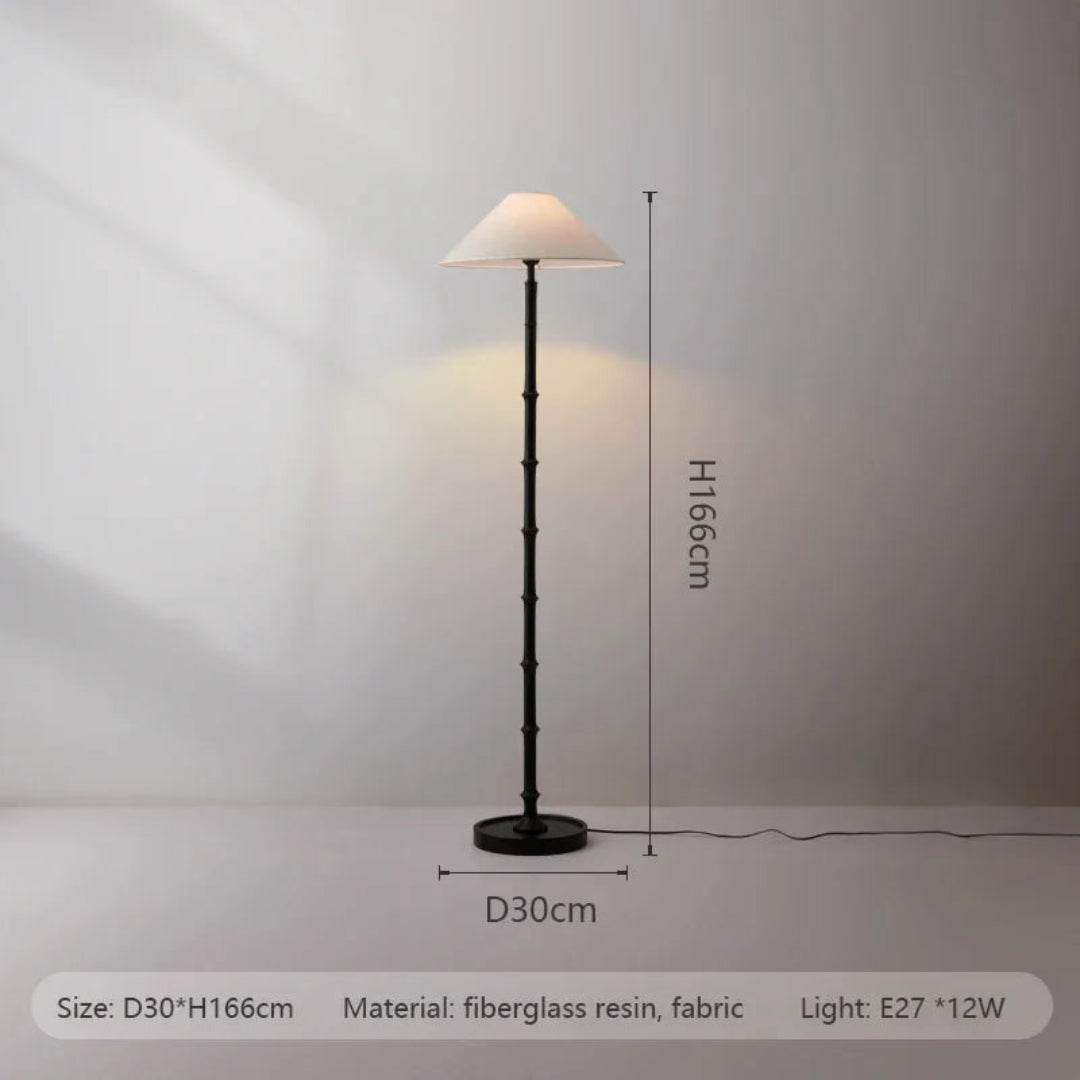 Bamboo Floor Lamp – Wabi-Sabi Vintage Design
