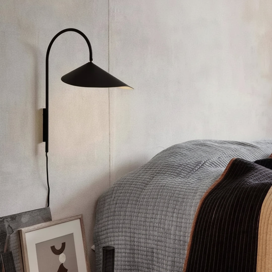 Danish Wall Sconce – Modern Scandinavian Bedside Wall Lamp
