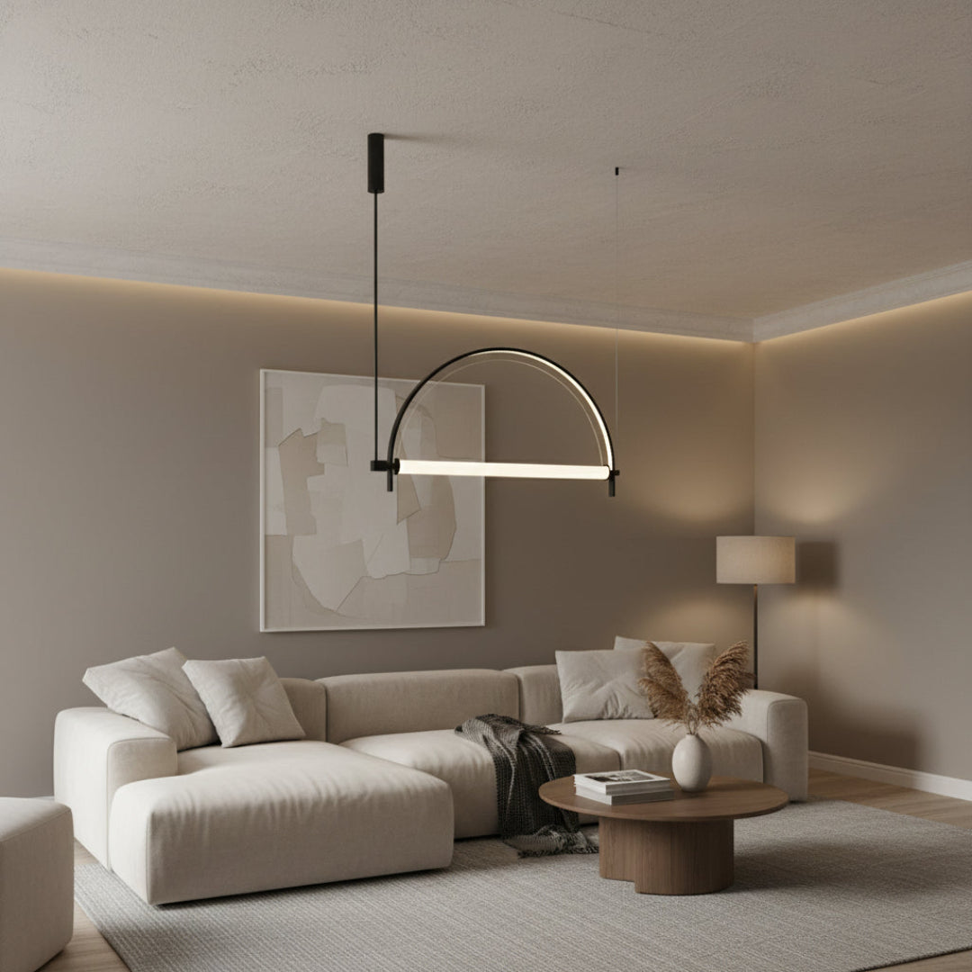 Linear LED Chandelier – Minimalist Pendant Light