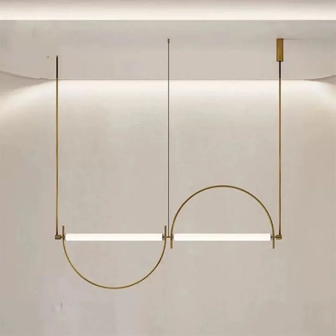 Linear LED Chandelier – Minimalist Pendant Light