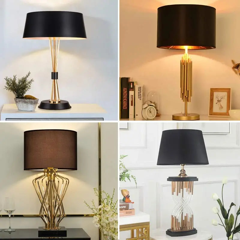 Nordic Table Lamp – Fabric Shade LED Light