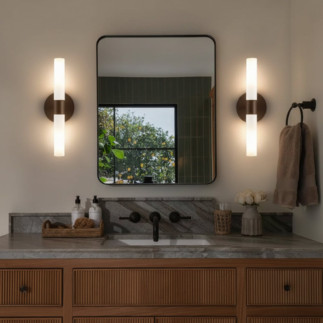 Modern White Glass LED Wall Lamp – Decorative Ambient Wall Light