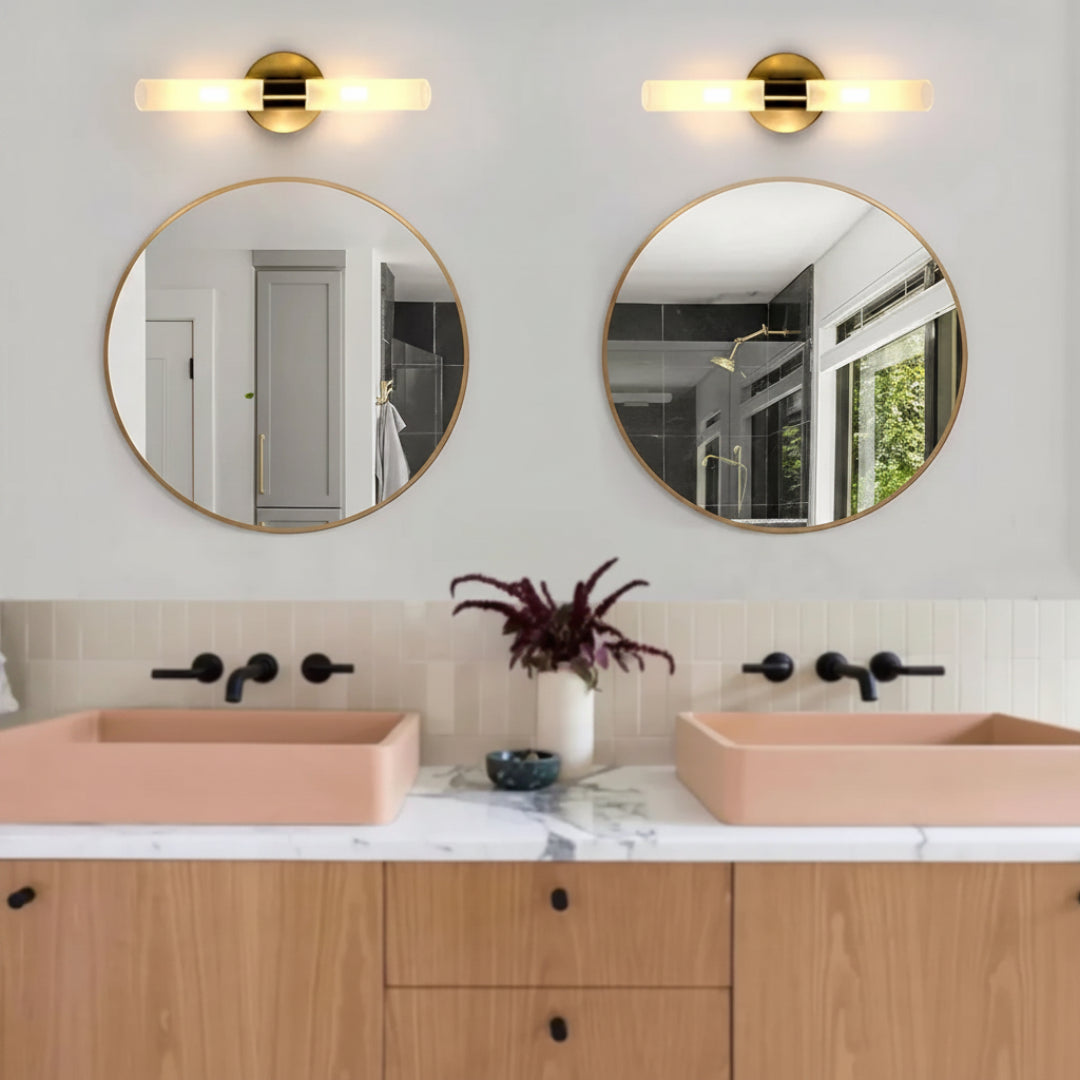Modern White Glass LED Wall Lamp – Decorative Ambient Wall Light