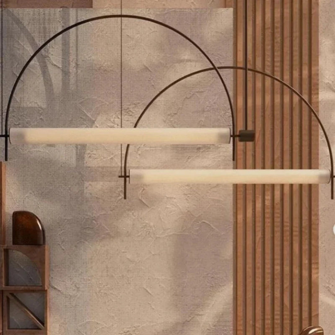 Linear LED Chandelier – Minimalist Pendant Light