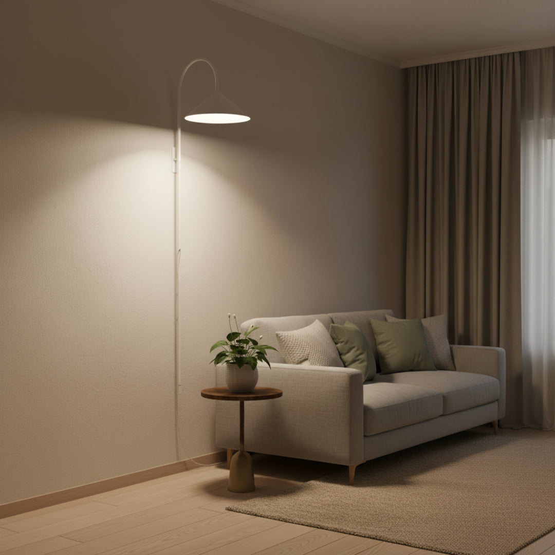 Danish Wall Sconce – Modern Scandinavian Bedside Wall Lamp