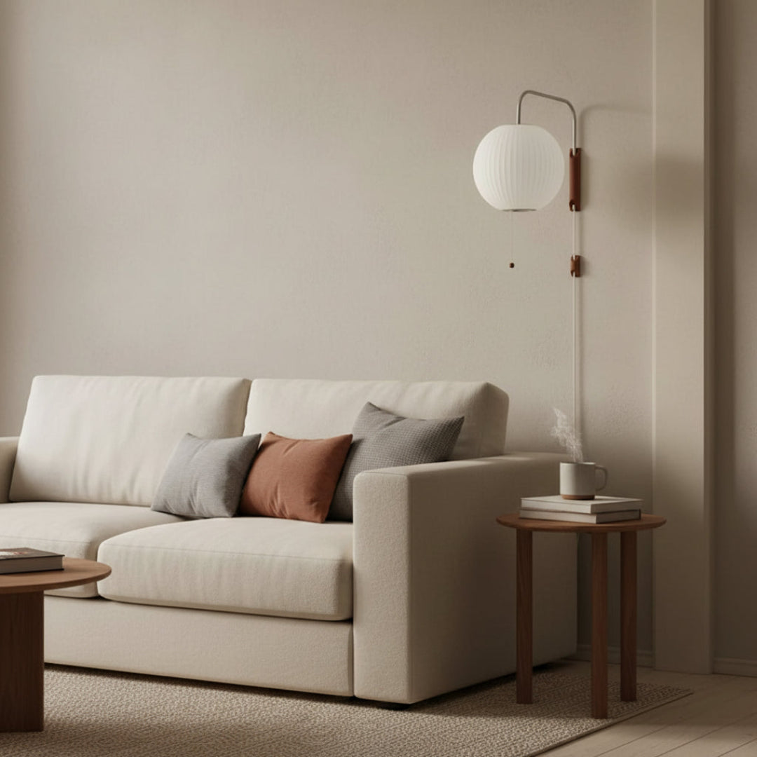 Italian Design Wall Lamp – Modern Silk Sconce