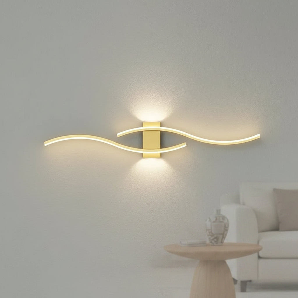 Modern LED Wall Lamp – Slim Strip Light with Remote Dimming for Bedroom & Living Room