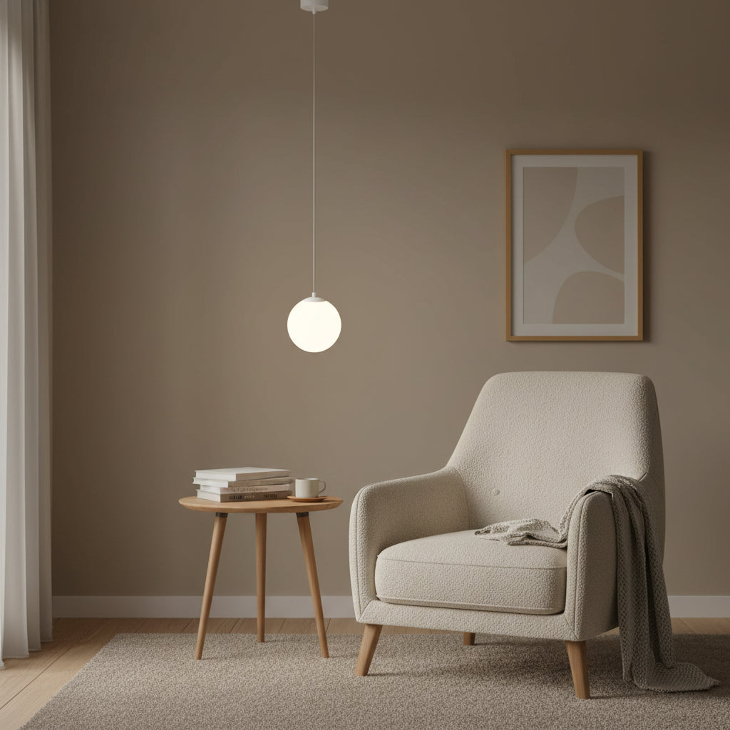 Glass LED Pendant Light – Modern Dining Room Hanging Lamp