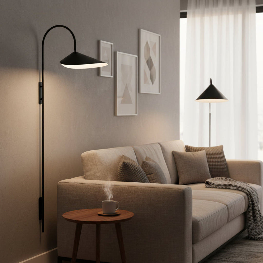 Danish Wall Sconce – Modern Scandinavian Bedside Wall Lamp
