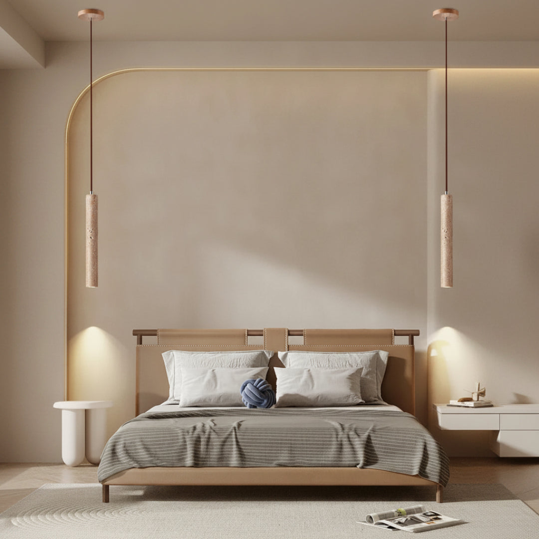 Stone LED Pendant Light – Slim Linear Design
