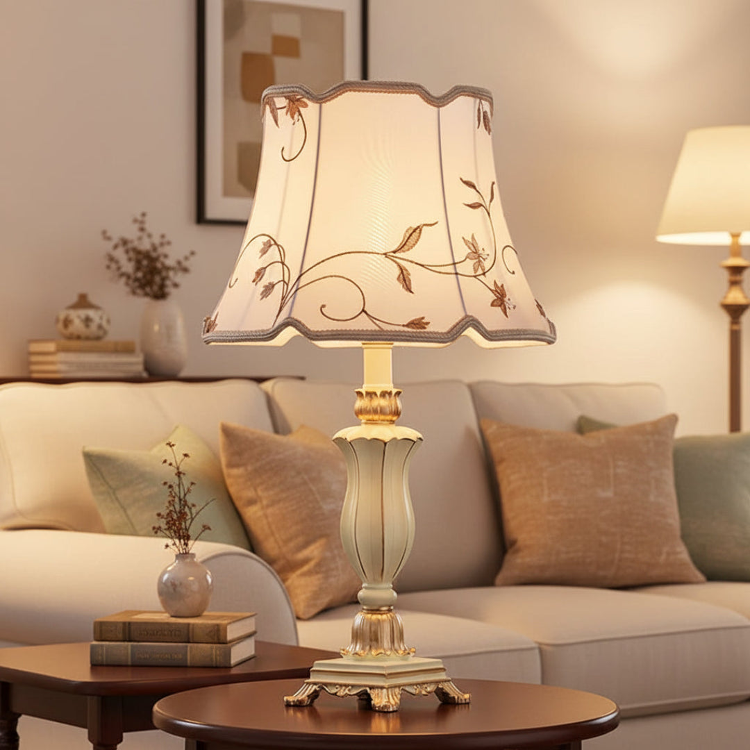 Nordic Fabric Bedside Table Lamp – Modern Hotel Style Desk Light