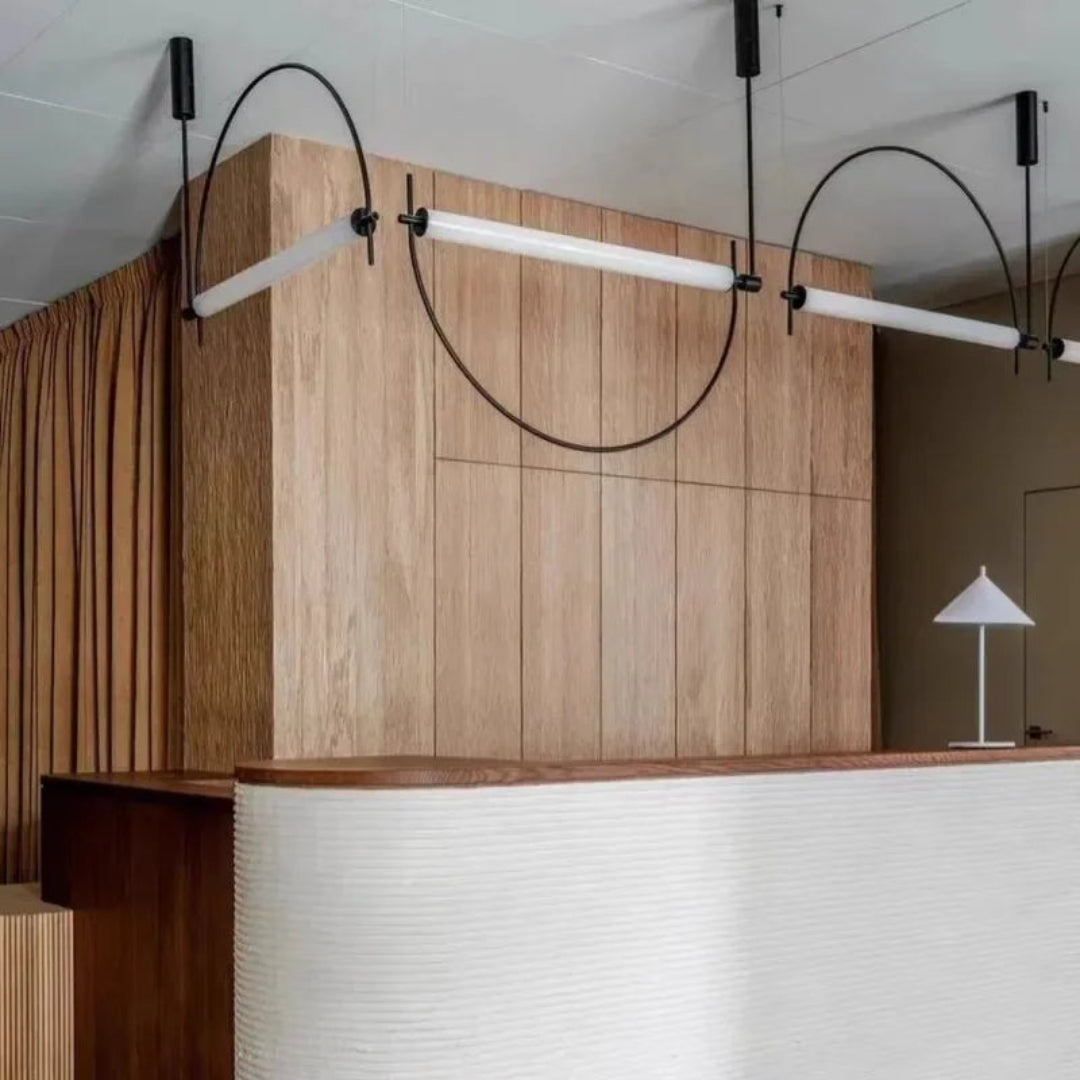 Linear LED Chandelier – Minimalist Pendant Light