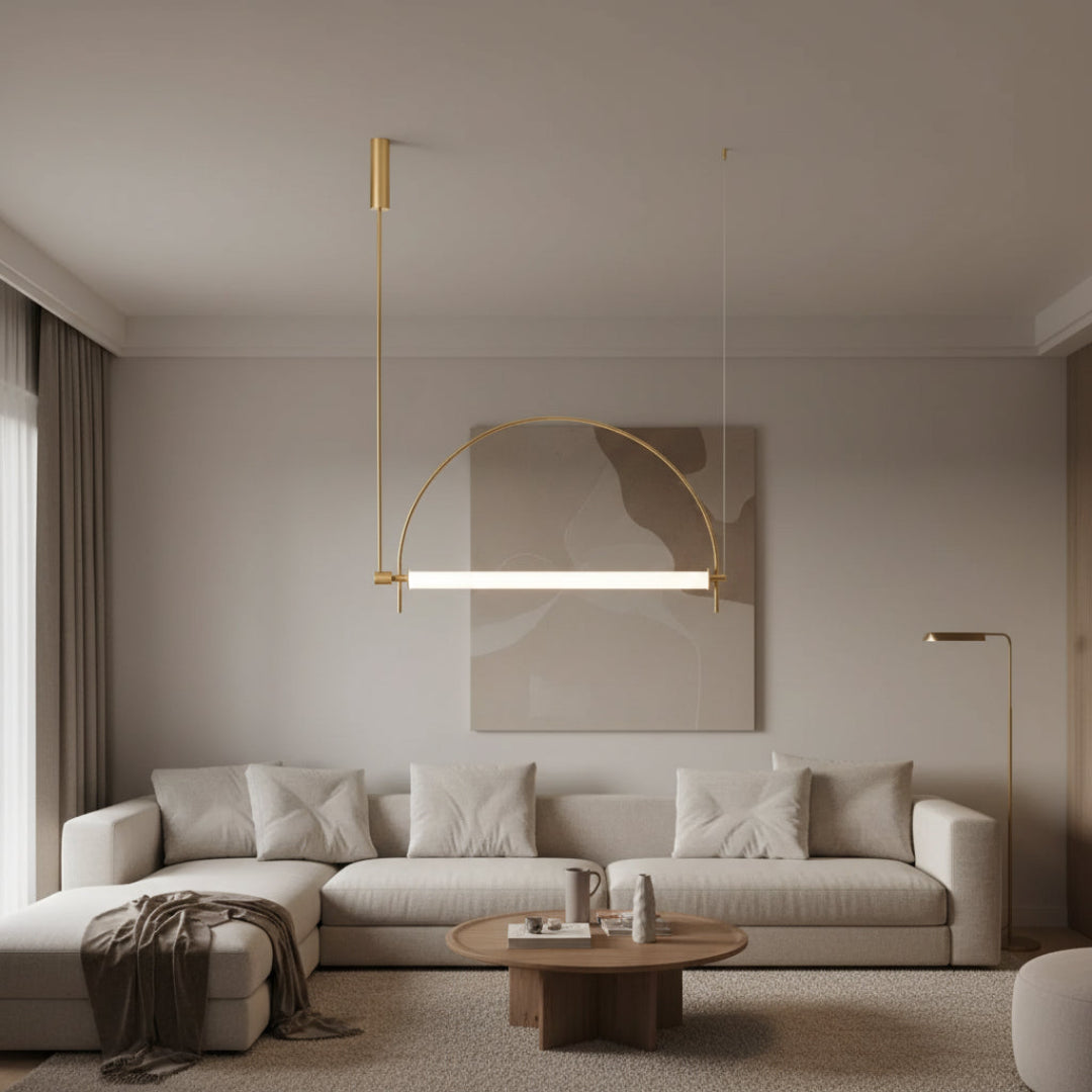 Linear LED Chandelier – Minimalist Pendant Light