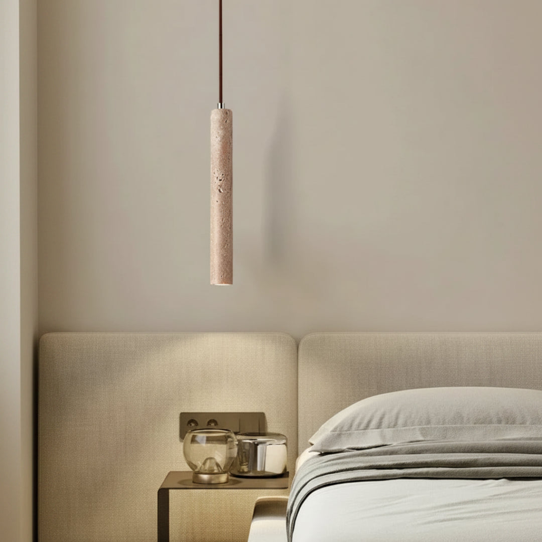 Stone LED Pendant Light – Slim Linear Design
