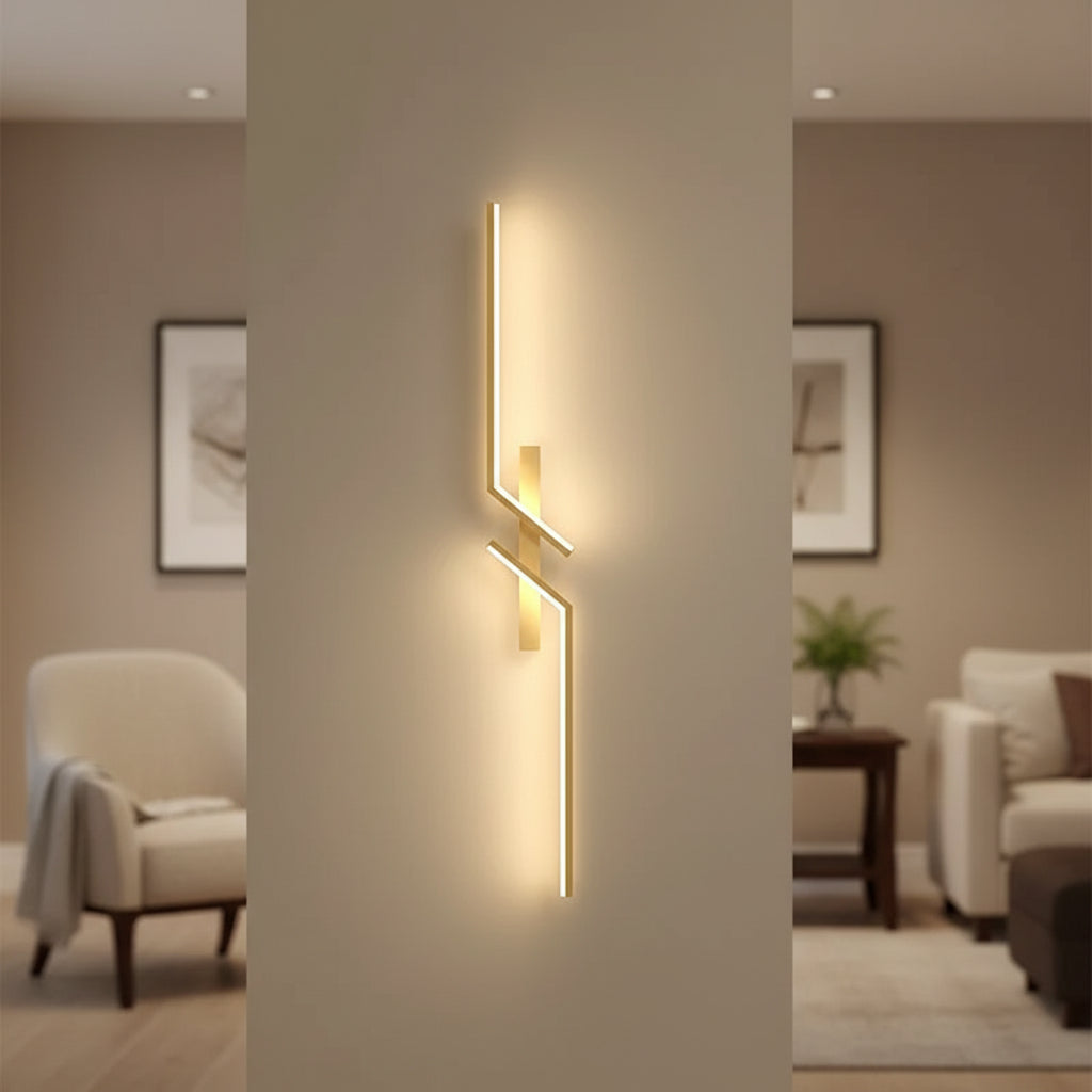 Modern LED Wall Lamp – Slim Strip Light with Remote Dimming for Bedroom & Living Room