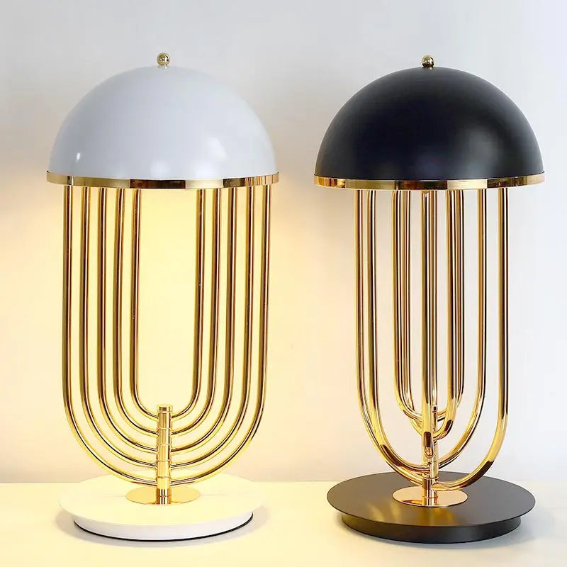 Nordic Table Lamp – Fabric Shade LED Light
