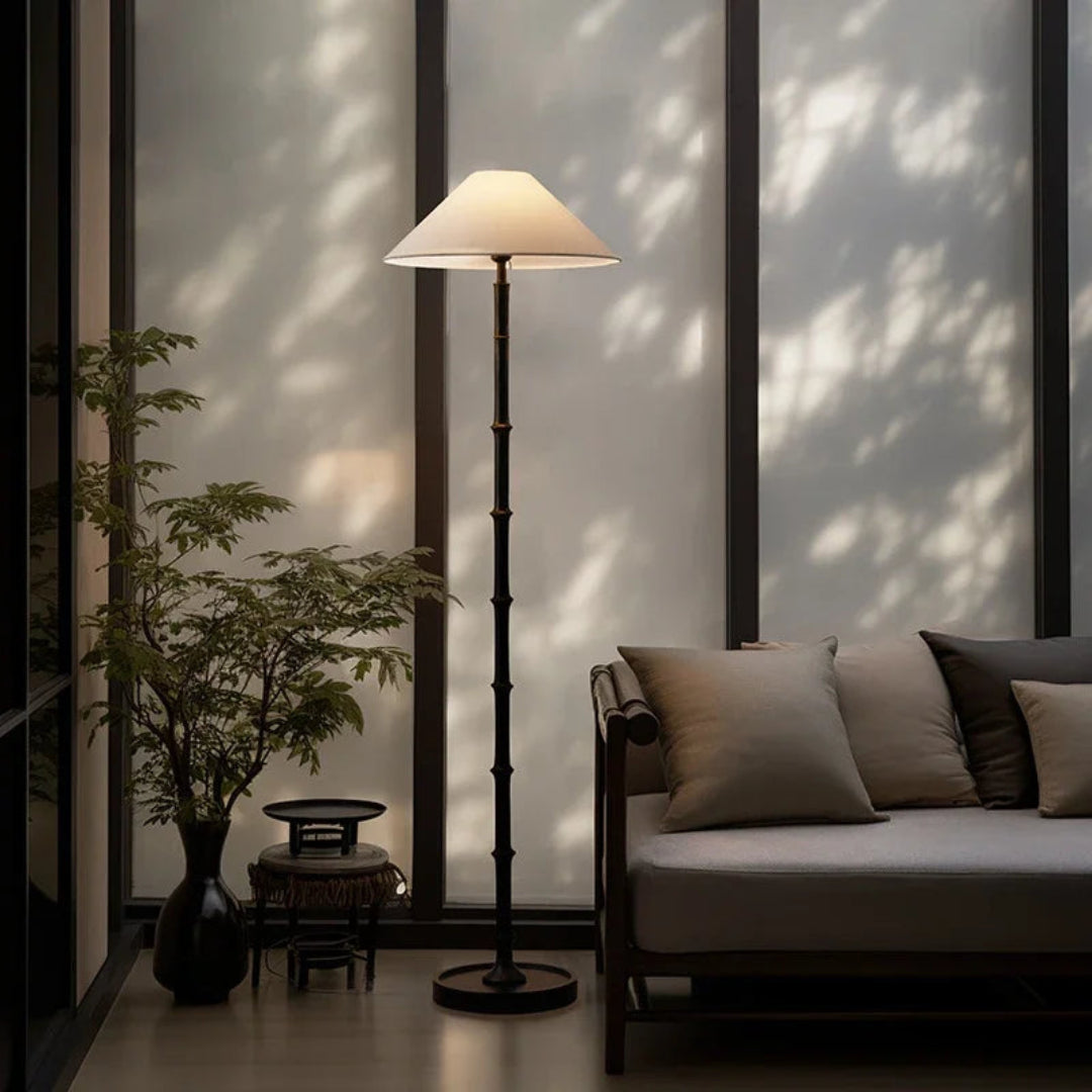 Bamboo Floor Lamp – Wabi-Sabi Vintage Design