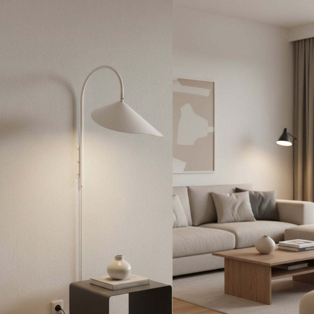 Danish Wall Sconce – Modern Scandinavian Bedside Wall Lamp